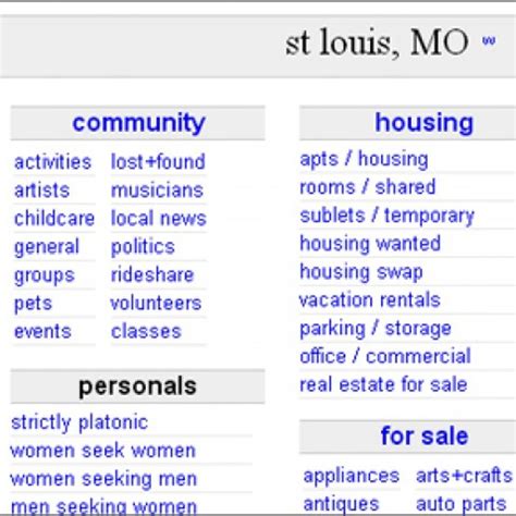 st louis craigslist|craigslist by owner st louis.